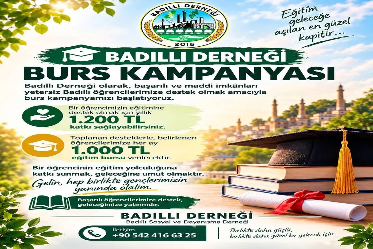 Badıllı Derneği’nden Eğitime Anlamlı Destek